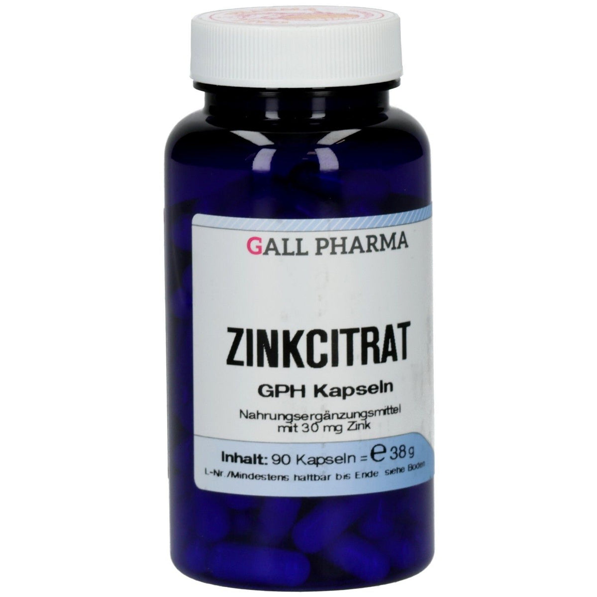 GPH citrate de zinc 30 mg gélules (90 gélules)
