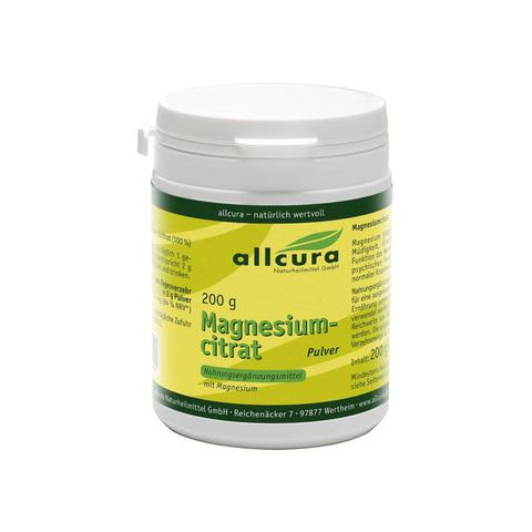 allcura Citrate de magnésium poudre (200 g)