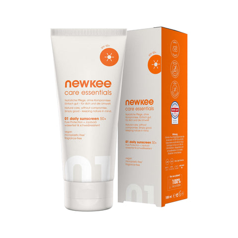 newkee care essentials écran solaire quotidien 50+ (100 ml)