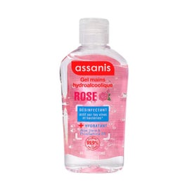 Assanis Gel Mains Hydroalcoolique Rose (80 ml)