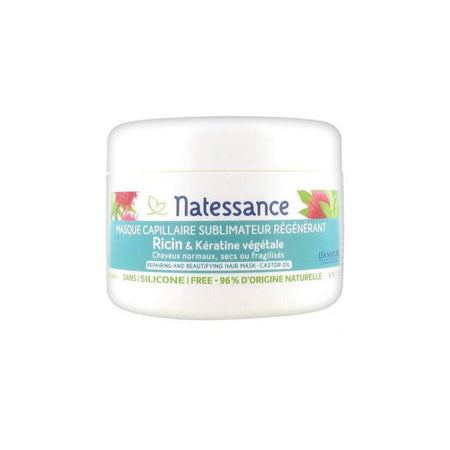 Natessance Capillaire Masque Sublimateur Régénérant Ricin Kératine (200 ml)