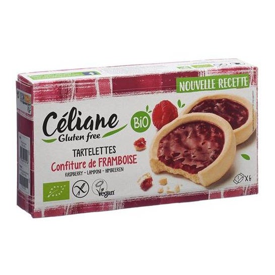 Céliane tartelettes à la framboise bio (130 g)