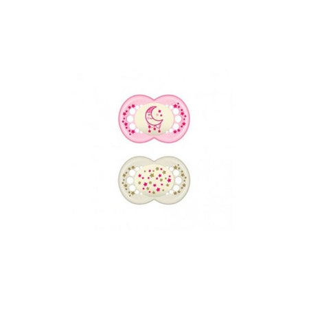 MAM Sucette bébé silicone Original Nuit + 6 M pack D