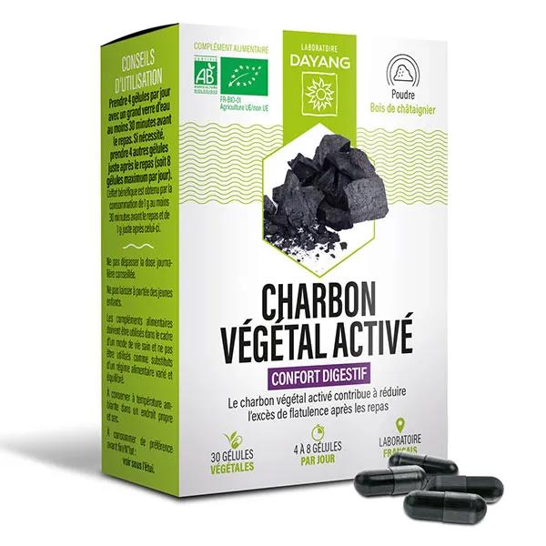 Dayang Charbon végétal activé BIO 30 gélules