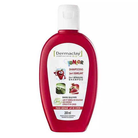 Dermaclay Junior 2-in-1 Detangling Organic Shampoo 200ml