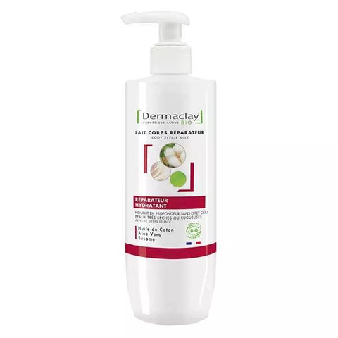 Dermaclay Lait Corps Réparateur Hydratant Bio 400 ml