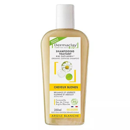 Dermaclay Shampoing Traitant Bio Cheveux Blonds Argile Blanche 250ml