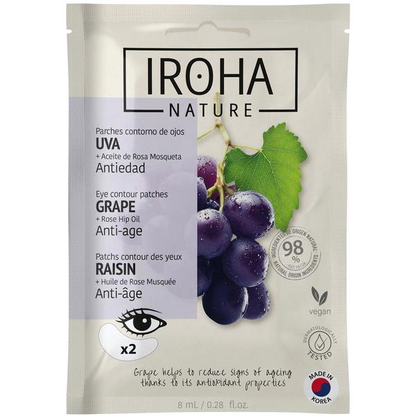 Iroha Nature Patchs Yeux anti-âge Raisin