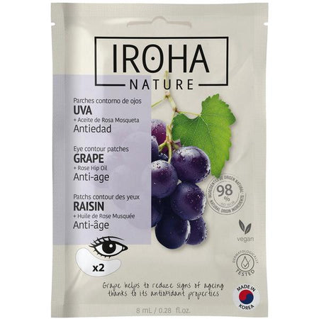 Iroha Nature Patchs Yeux anti-âge Raisin