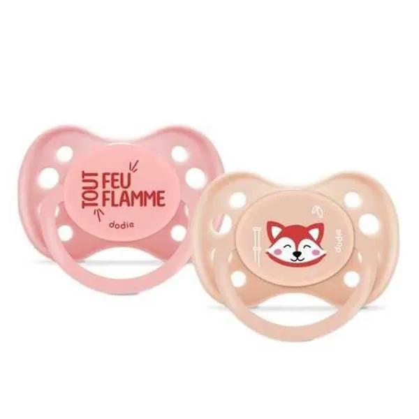 Dodie Sucette Anatomique +6 mois Panda Roux A103 Lot de 2