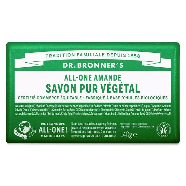 Dr Bronner's Savon pur végétal Amande (140 g)