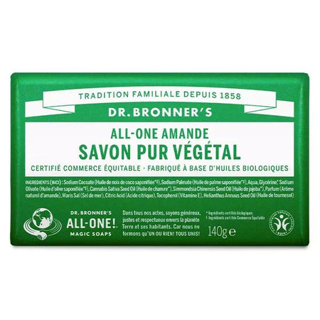 Dr Bronner's Savon pur végétal Amande (140 g)