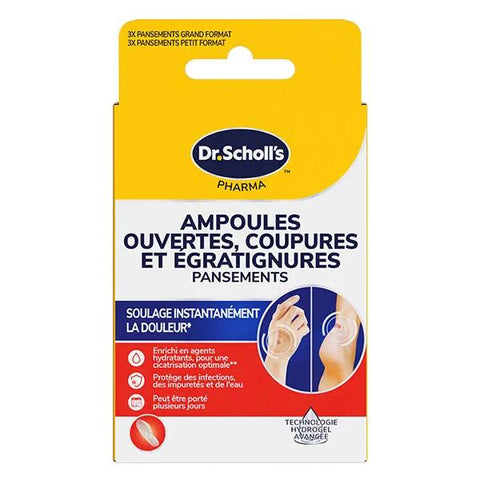 Dr. Scholl's Pansements Ampoules Ouvertes, Coupures et Égratignures