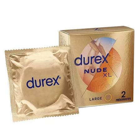 Durex Nude Préservatif Ultra Fin Extra Large (2 unités)