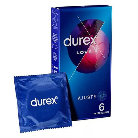 Durex Love Condoms - 6 Easy-On Condoms