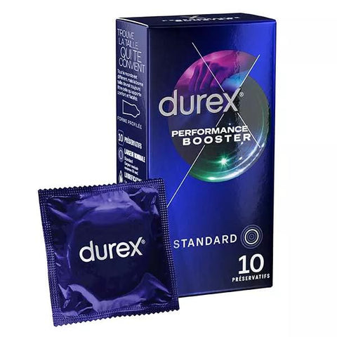 Durex Performance Booster Condoms - 10 Long-Lasting Effect Condoms