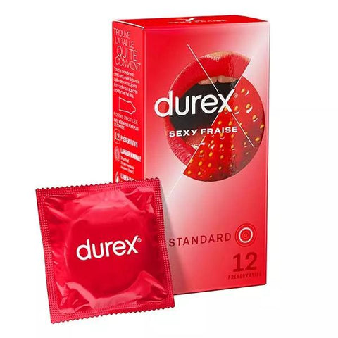 Durex Strawberry Sexy Condoms - 12 Scented Condoms