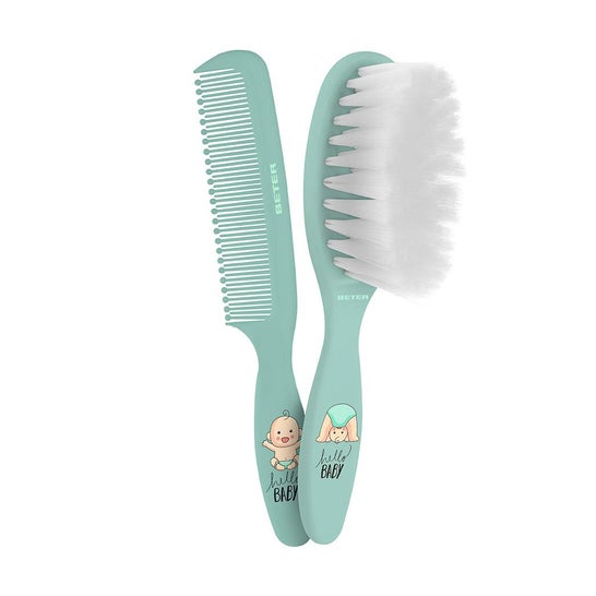 Beter Set Peigne et Brosse pour Bébé
