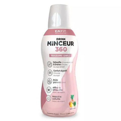 Eafit Minceur 360 Drink - Draineur & Brûleur - 500 ml - Goüt Ananas