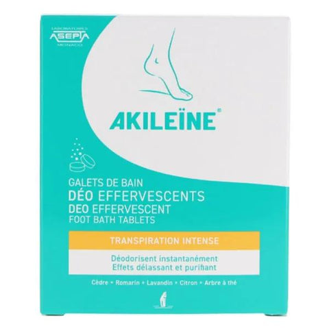Akileine Effervescent Deodorant Bath Tablets - 6 tablets