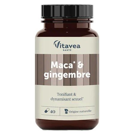 Vitavea Les Essentiels Tonifiant et Dynamisant sexuel Maca & Gingembre 30 gélules