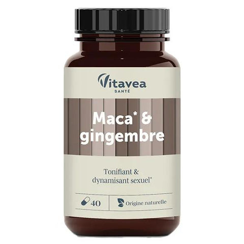 Vitavea Les Essentiels Tonifiant et Dynamisant sexuel Maca & Gingembre 30 gélules