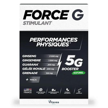 Vitavea Force G Stimulant Performances Physiques 10 ampoules