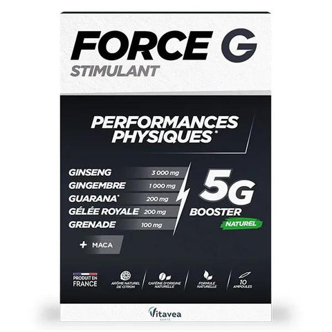Vitavea Force G Stimulant Performances Physiques 10 ampoules