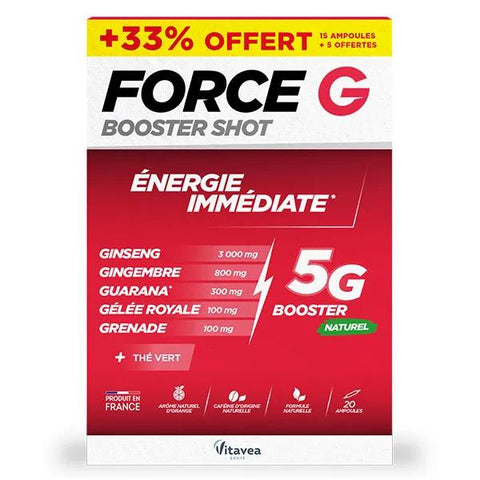 Vitavea Force G Booster Shot Energie Immédiate -20 ampoules