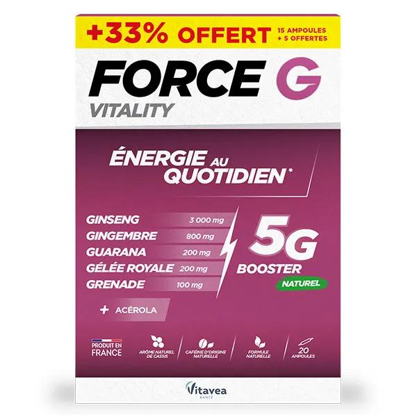 Vitavea Force G Vitality Bio Energie au quotidien 20 ampoules