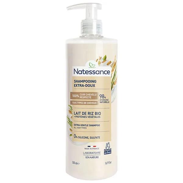 Natessance Shampooing extra-doux Lait de riz (500 ml)