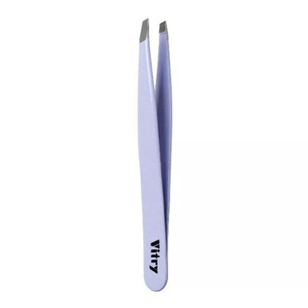 Vitry Pince À Épiler Pocket Mors Biais Inox Mauve Pâle