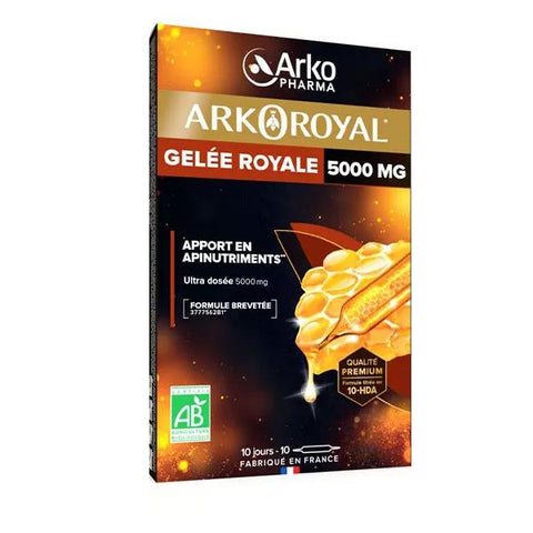 Arkopharma Arkoroyal Gelée Royale 5000mg 10 ampoules de 15ml