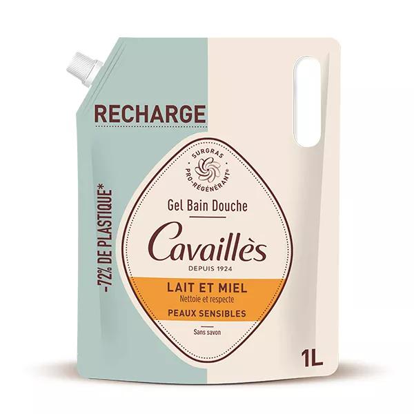 Rogé Cavaillès Eco-Recharge 1L gel douche Lait & Miel