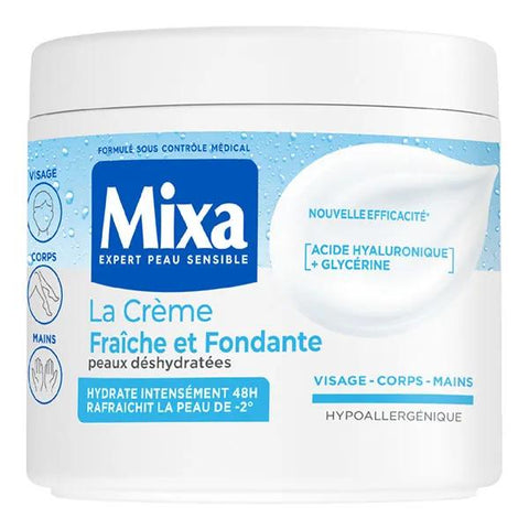 Mixa La Crème Fraîche et Fondante à l'acide hyaluronique pur 400 ml