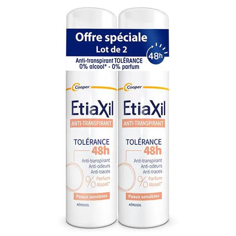 Etiaxil Anti-transpirant 48h Transpiration Modérée lot de 2 x 150ml