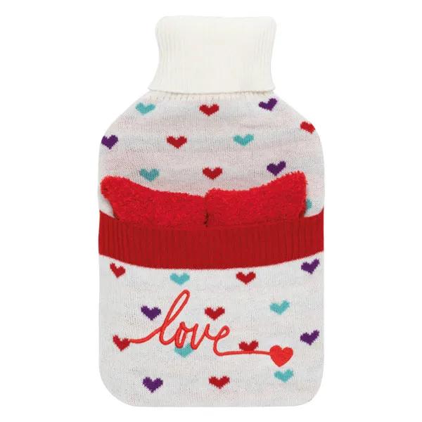 Plic Care Bouillotte à eau duo 2L avec chaussettes Love