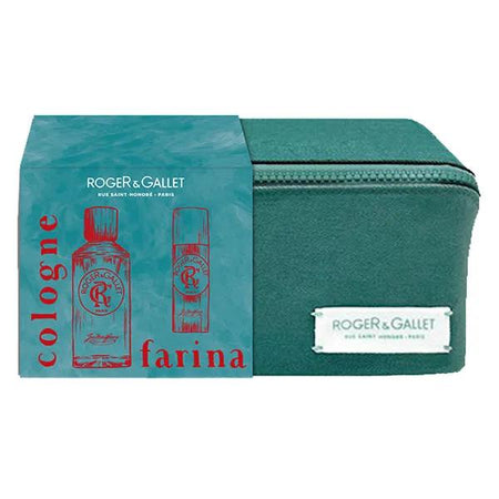 Roger&Gallet Coffret Trousse Jean Marie Farina Eau de Cologne 100 ml + Déodorant 150 ml