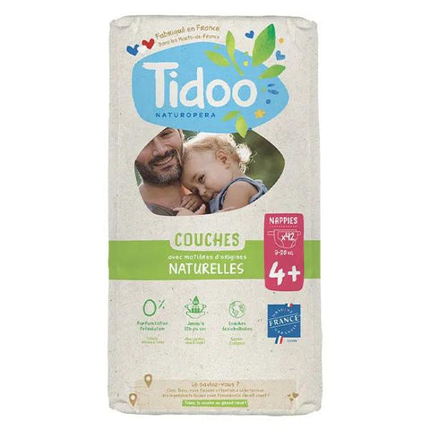 Tidoo Eco-friendly Diapers Size 4+ (9-20kg) 42 diapers