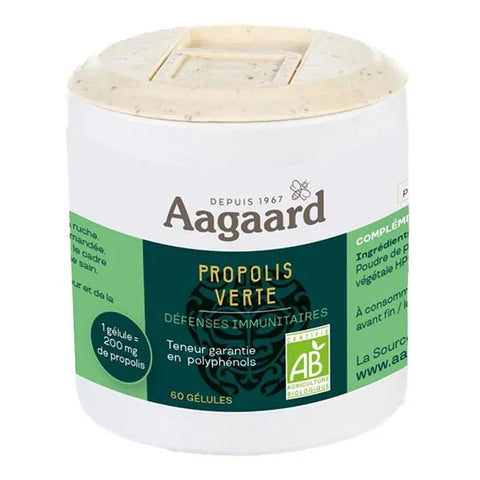Aagaard Green Propolis 200mg 60 capsules