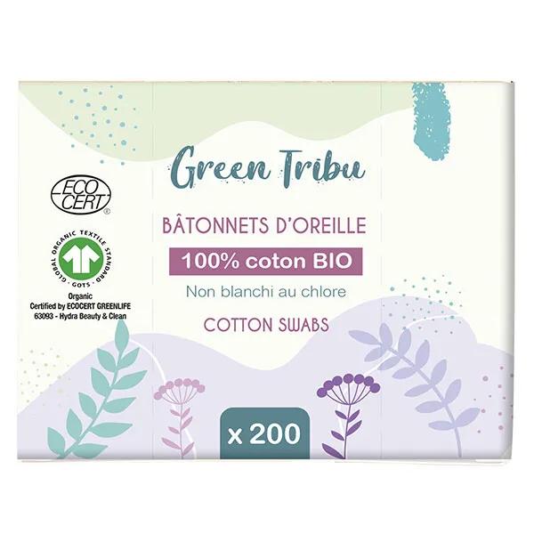Green Tribu bâtonnets d'oreilles bio (200 pièces)