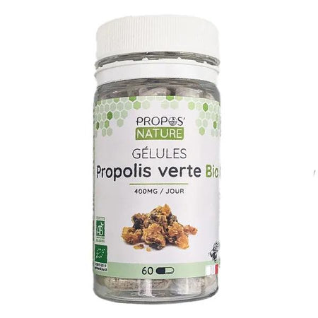 Propos' Nature Apithérapie Propolis Verte Bio 60 gélules