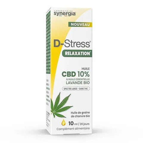 D-Stress Relaxation 10% CBD Oil - 10 ml Dropper Bottle