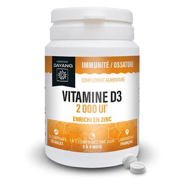 Dayang Vitamine D3 2000 UI + Zinc 120 comprimés