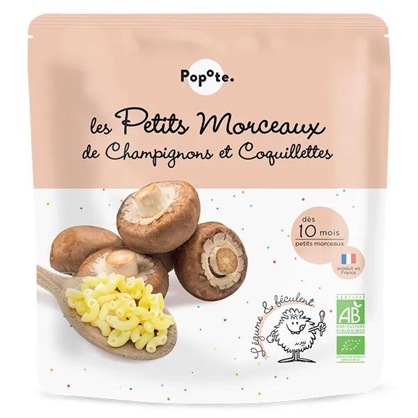 Popote Les Petits Morceaux Champignons Coquillettes (190 g)