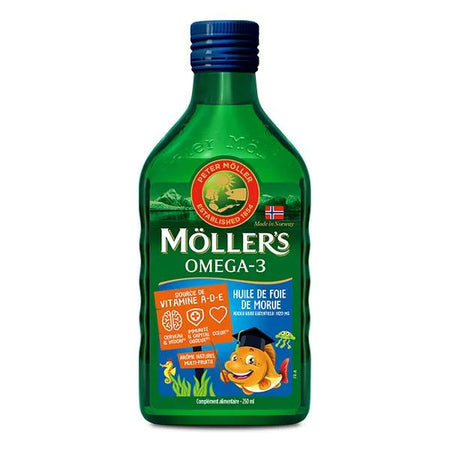 Möller’s Oméga-3 Huile de foie de morue arome multi fruit