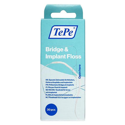 TePe Fil Dentaire Spécial Implants (30 pièces)