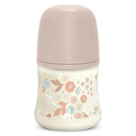 Suavinex, Wonderland, Biberon Tétine SXPro S - Wonderland Rose - 150ml