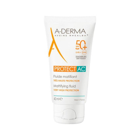 A-Derma Protect AC Fluide Matifiant Très Haute Protection SPF50+ 40 ml