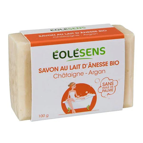 Eolésens Organic Donkey Milk Soap Chestnut and Argan 100g